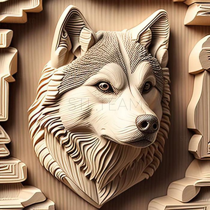 3D модель Собака EaSiberian Husky (STL)